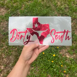 Dirty South Texas Decal! Multiple sizes and colors!