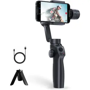 Gimbal Stabilizer for , Phone Gimbal w/Focus Wheel   for 16 15 Pro Max Android 3-Axis Phone Stabilizer for Video Recording Vlog