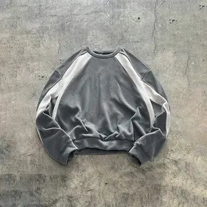 Men's Winter Fleece-Lined Thickened Crew Neck Polar Fleece Sweatshirt, Cold-Weather Casual Loose Fit Versatile Top