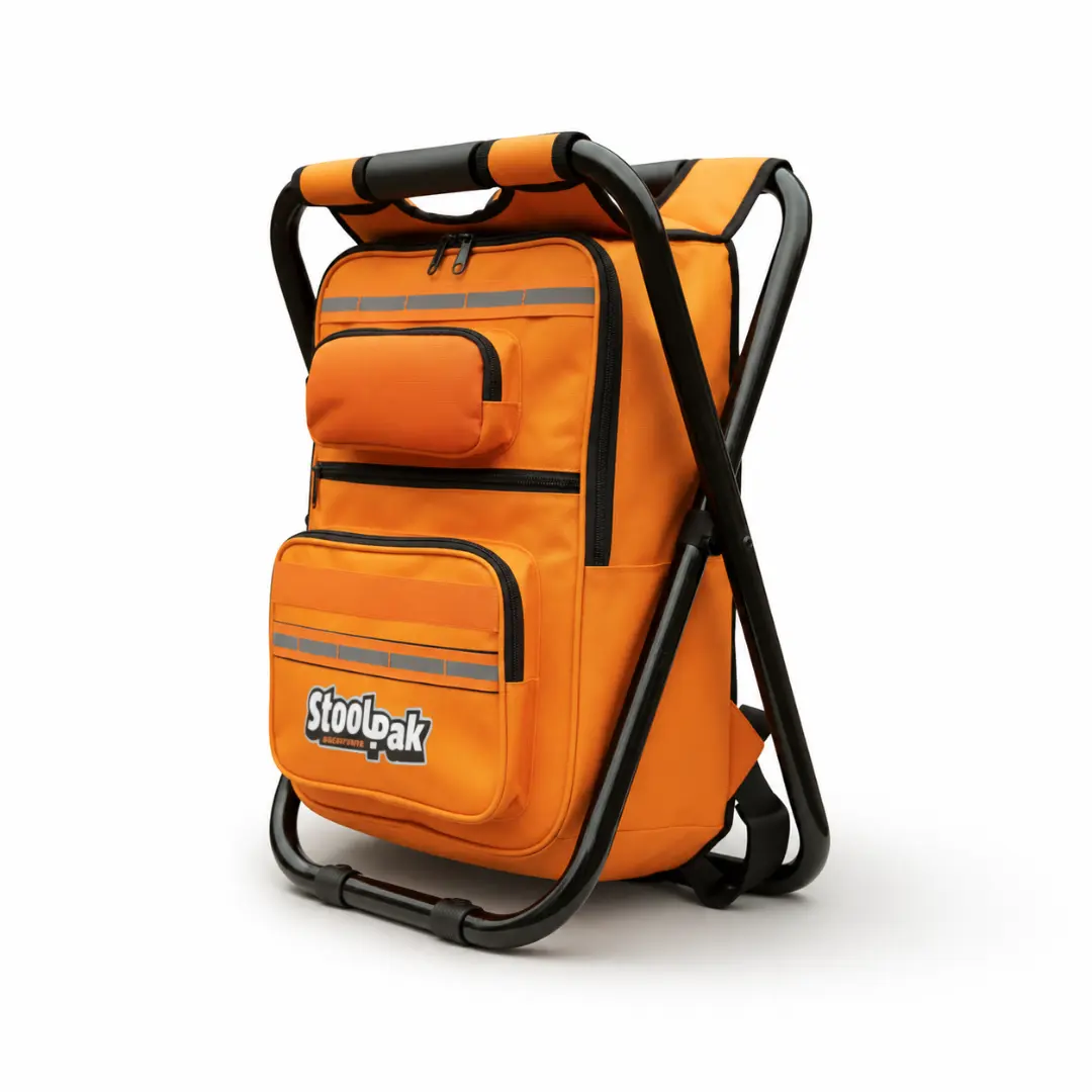 StoolPak 3-in-1 Backpack, Folding Seat, Leakproof Cooler + Gear Storage for Outdoors