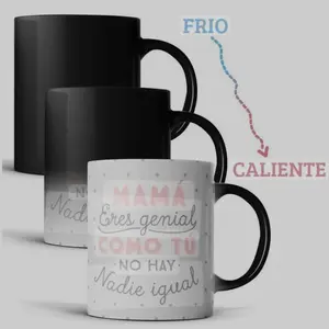 Tazas Magicas Mug Ceramic Coffee - Customizable with Your Own Photo - Sturdy Drinkware