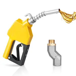 VEVOR 3/4-Inch NPT Automatic Fuel Nozzle with Swivel,  Max Flow Rate 11.8 GPM, Auto Shut Off Diesel Gas Pump Nozzle with 3-Speed Trigger Lock & 0.78 in (OD=20 mm) Spout for Gasoline, Diesel, Kerosene