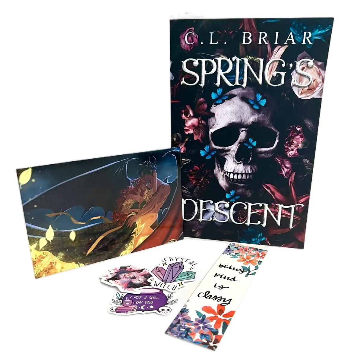 Signed Paperback Spring’s Descent, Hades and Persephone dark fantasy