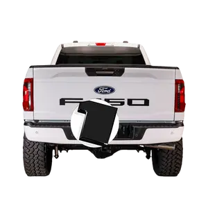 3D tailgate letters stickers insert Compatible with 2021 2022 2023 2024 2025 Ford F-150 Tailgate  3D badges 3m Strong Back adhesive  ABS engineering plastics Weatherproof Anti Fade Coating Accessory Black American Flag Personalized Car Truck Decal