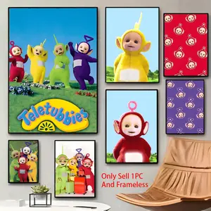Classic Kids' TV IP T-Teletubbies Poster Poster Waterproof Moisture-proof Scratch-resistant Durable HD And Sticky Suitable For Gifting And Wall Decoration In The Living Room Bedroom Cafe Bar Corridor