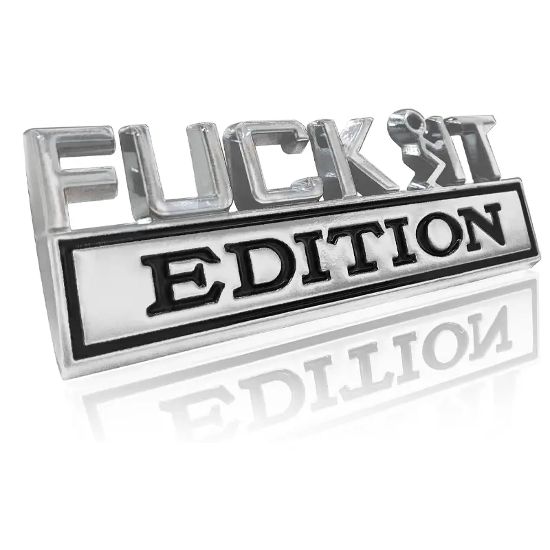 3D Car Exterior Emblem Badge Sticker Decal Waterproof Auto Decorative Label Self-Adhesive Vehicle Accessory for Car Personal Styling Fit for All Cars