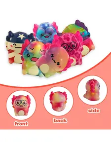 18pcs Transparent Shell Axolotl Stress Relief Toy Cute Fidget Toy，Axolotl Stress Ball with Transparent Shell Soft Relax Toy for Kids & Adults，Anxiety Relief Decompression Toy，Random Delivery (Please Do Not Purchase If This Is a Concern)