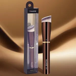 Professional Angled Flat Makeup Brush, Synthetic Bristles Makeup Brush for Foundation, BB Cream, Air Cushion and Concealer, Makeup Accessories