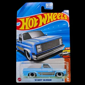 Hot Wheels 2025 Mainline Case G '83 Chevy Silverado Blue Light Blue Sky Nissan 370Z chevrolet c10 Diecast Metal Car Diecast Collectible