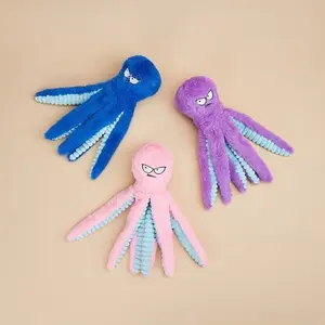 New Pet Large-Eyed Squid Interactive Sound Paper Toy, Intelligence Dog Puzzle Stress Relief, Owner-Pet Interaction, Self-Entertainment
