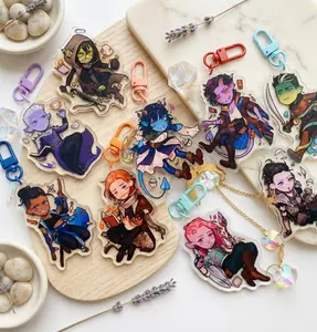 Mighty Nein acrylic Keychains, perfect for attaching to bags, keys, or as a gift, birthday present, or souvenir for friends.