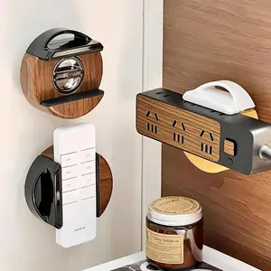 Suction Cup Power Strip Holder - No Drilling Wall Mount, Socket & Remote Control Organizer, Cord Winder