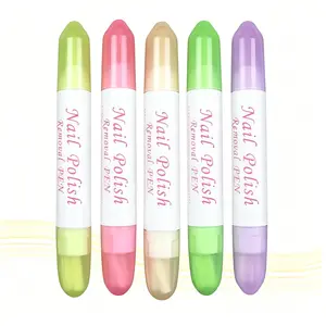 5Pcs Nail Polish Corrector Pen Portable Replaceable Precision Edge Cleaner Nail Art Tool