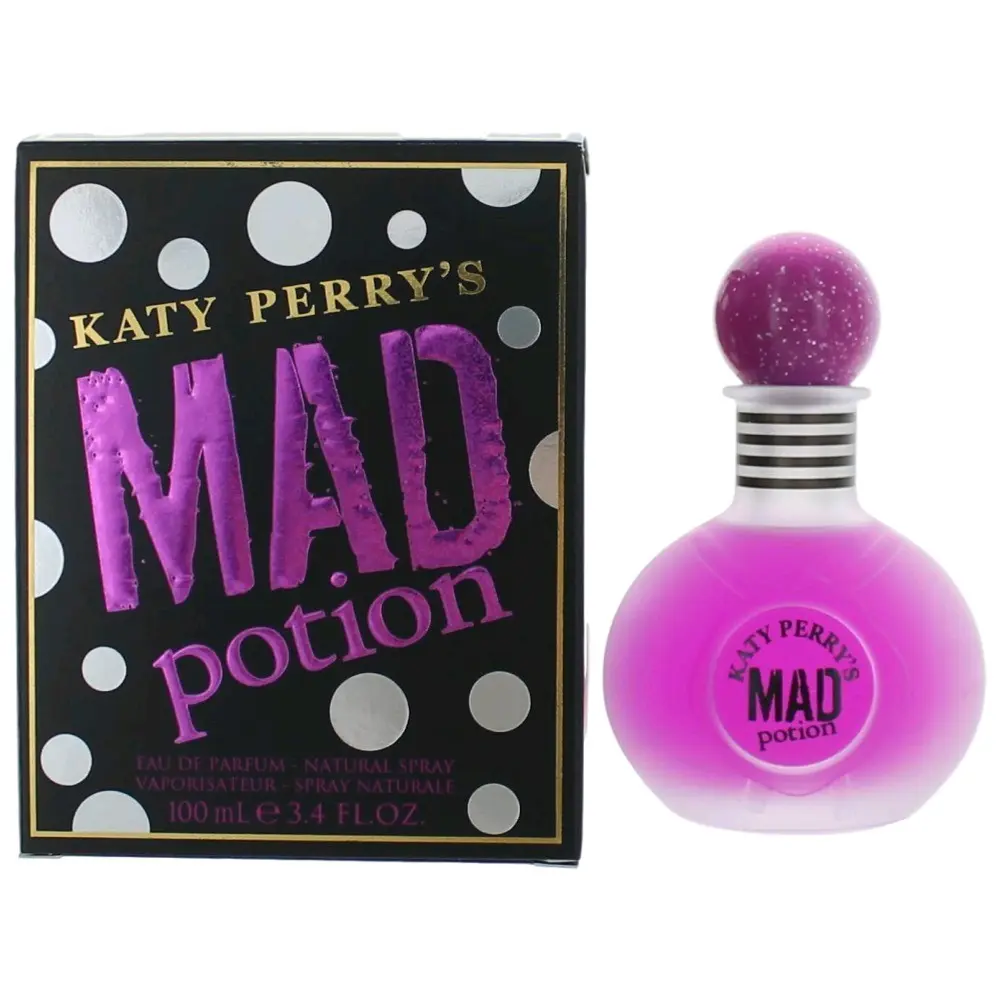 Katy Perry Mad Potion Women's Floral EDP Spray - 3.4 fl oz, Jasmine, Amber, Vanilla-Musky, Bourbon Vanilla Notes, Borbon Vanilla