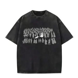 Biblical Nativity Silhouette Graphic Tee - Vintage 90s Christian Streetwear Unisex T‑Shirt, Religious Faith Apparel Jesus Christ Church Gift for Him Her Summer Casual Wear