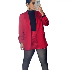 Solid Satin Sheree Dressy Blazer Womenswear Solid Satin Sheree Dressy Blazer Womenswear