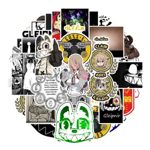 54 Anime Character Stickers, Waterproof Car Cup Luggage Phone Laptop Decals, Durable Printed Adhesives for Personalization