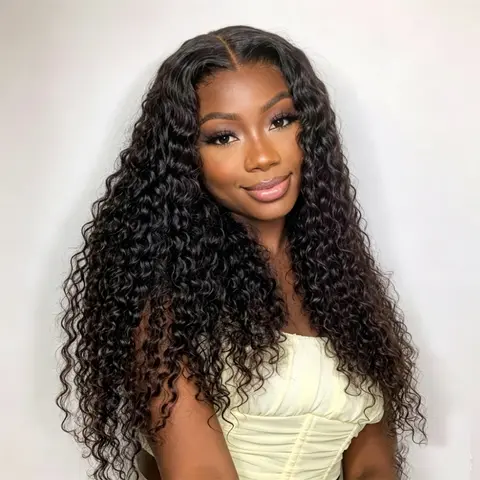 [Live Only Deal]ShowRealHair Ready Go Glueless Wigs Black Color Pre Cut PreBleached 7x5 Pixie curly Closure Wig Seamless Extensions #P4/27 200% Density Human Hair Wig Pre Plucked Lace Front wigs