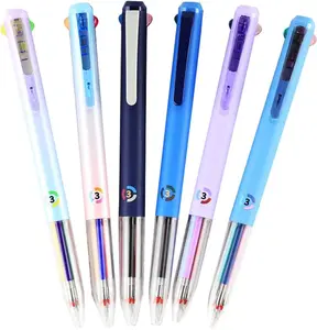 6 count Multicolor Pen, 4-in-1 18 Colors, 0.5mm Multicolor Pen in 0ne, 3-in-1 Retractable Gel Ink Pens, Nurse Pens for Work, 18 Colors Quick Drying  Gel Pens for Office, School Supplies (6pcs)
