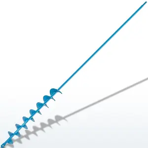 Auger Drill Bit for Planting 2x32 Inch, No Squat Spiral  Hole Digger, Long Handle Easy Planter for Bulb & Bedding , Garden Drill Auger for 3/8'' Hex Drive Drill