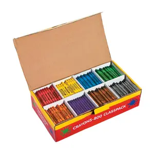 Bulk 800 Pc. Crayon Pack - 8 Colors per pack