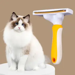 Cat Comb One-Button Hair Removal, Pet Grooming Tool for Dogs & Cats, Efficient Fur Remover, Essential Pet Care Accessory