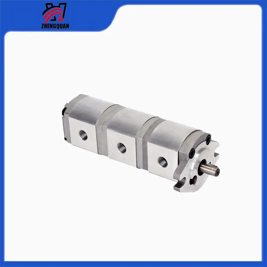 zhengquan HGP-111A-F6/6/6R HGP-111A-F8/8/8R Three-stage gear pump high-pressure hydraulic oil pump manufacturer – in stock