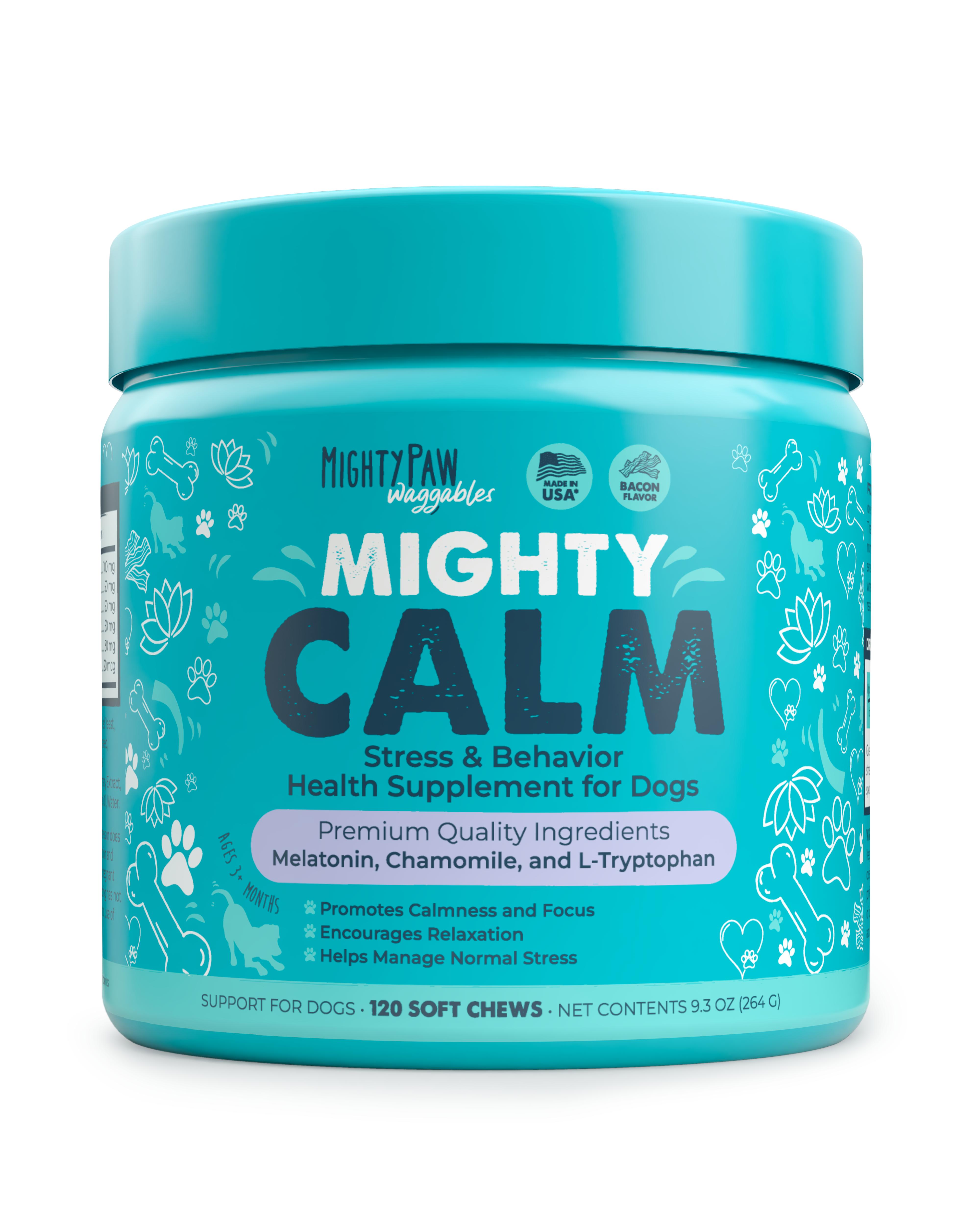 Mighty Calm Chews for Dogs: Soothing Stress and Calming Support in Every Bite /  Supplements