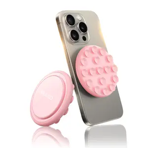 Silicone Suction Phone Case Mount,Magnetic Suction cup Phone Mount,Phone Sticky Grip for iPhone,Sticky Grippy Holder Portable and Detachable, Hands-Free for Selfies and Videos  Content Creator Tools