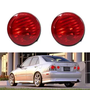 2PCS FIT FOR 2001 2002 2003 2004 2005 LEXUS IS-300 IS300 RED LENS REAR TRUNK TAIL BRAKE LIGHTS,Replace OEM 8159153011, 8158153011, LX2802100, LX2803100