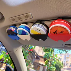 Upgraded Car Visor Dip Can Holder, Strong ABS Universal Dip Can Organizer, Tool-Free Mount Sleek Durable Holder for Round Dip Can & Nicotine Pouch, Compatible with ZYN, KILLA, FOX, VELO, ZONE, PABLO & All Major Brands