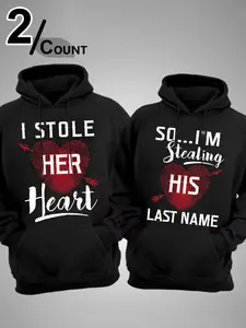 Couple Love Confession Totem 2-Pack Hoodies Streetwear | Playful Identity Vibe ❤️💥👫