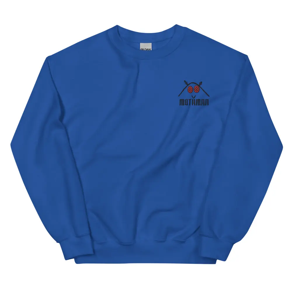 Mothman Embroidered Doodle Unisex Sweater