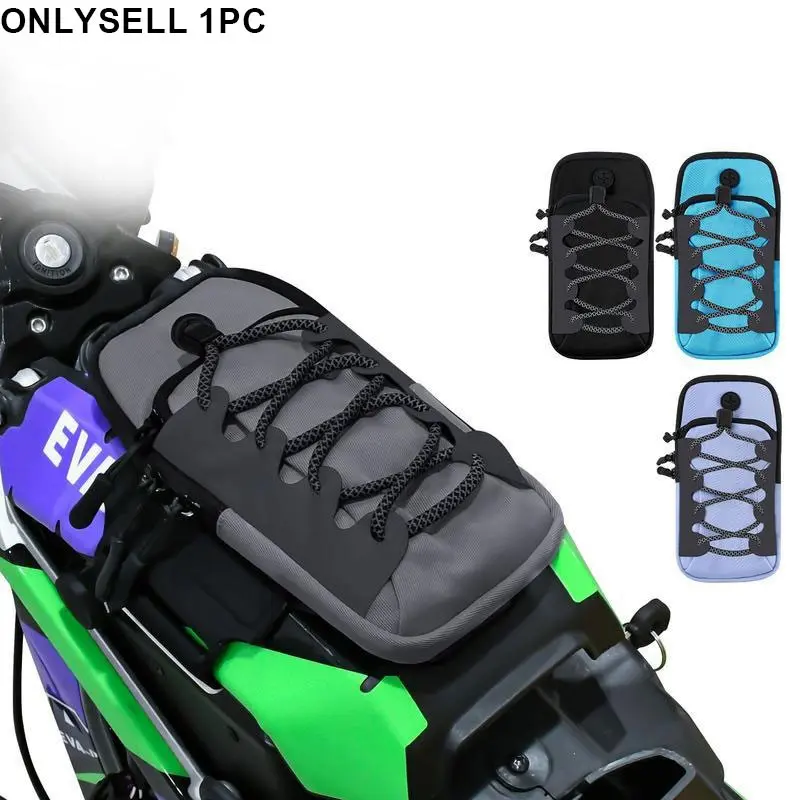 Electric Dirt Bike Front Frame Bag and Battery Cover Storage Bag, Fits Most Electric Dirt Bikes, Plus Sports Arm Strap Bag and Wrist Bag for Phone Storage, Essential Bike Accessories for Rides, Outdoor Cycling Accessories
