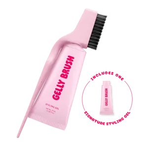 Gelly Brush Hair Gel Brush Set: Includes Styling Brush + 1 Styling Gel