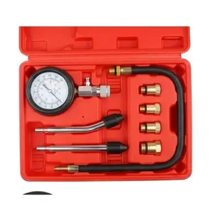 Petrol Engine Cylinder Compression Tester Kit, Automotive and Motorcycle Diagnostic Tool, Durable & Accurate for Engine Performance Testing and Maintenance