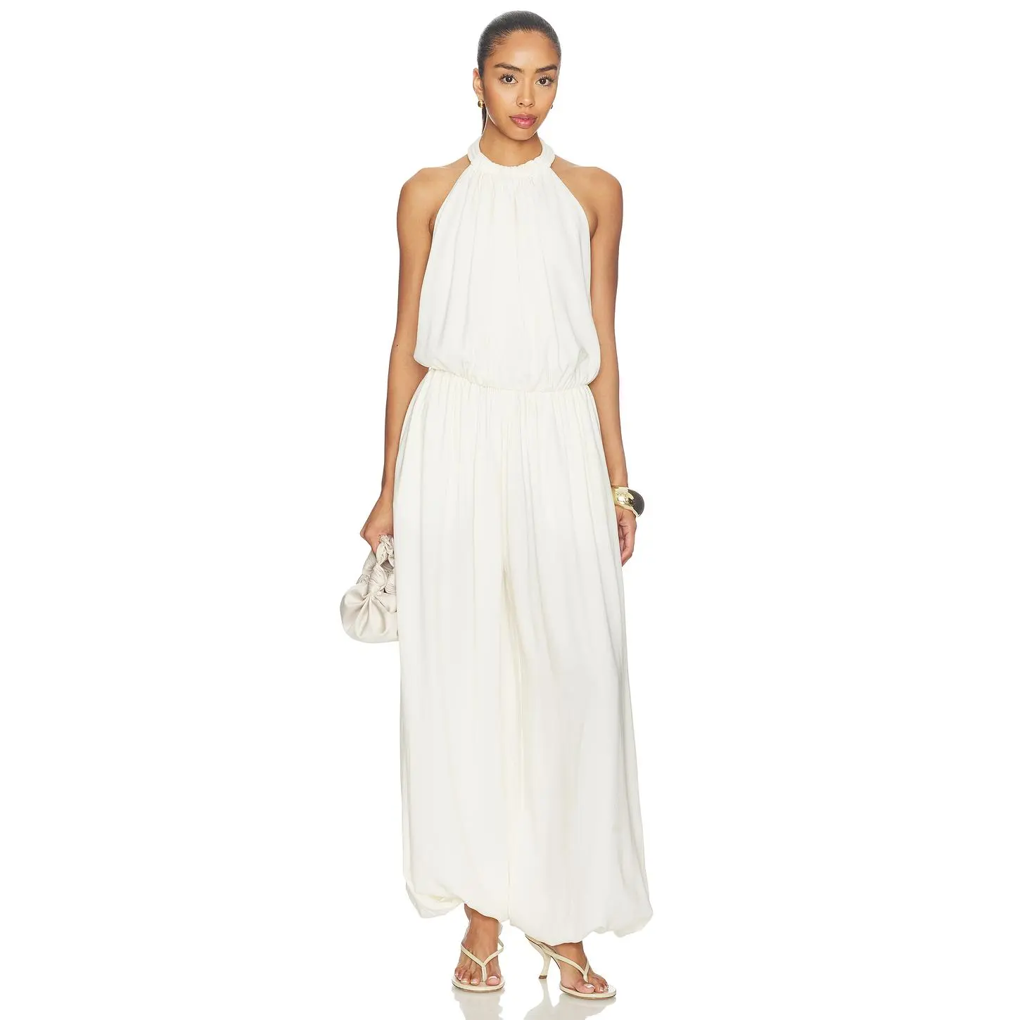 Ronny Kobo Dixie Jumpsuit in Ivory