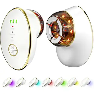 Red Light Therapy for Face,7 Color LED Lymphatic Drainage Massager Facial Cupping Suction for Skin Tightening, Face Lift Device