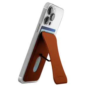 MagSafe Compatible Wallet with Kickstand - Brown