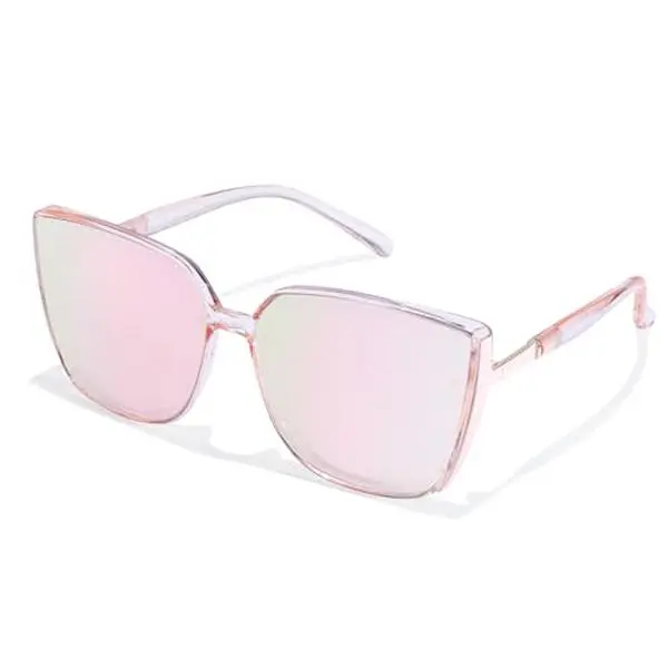 LVIOE Polarised Oversized Womens Sunglasses Cat-eyes  Square Large Frame Ladies Sunglasses UV Protection