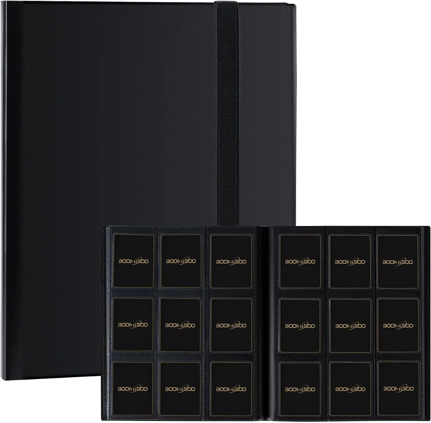 Card Binder 9 Pocket Storage 360 Card Binder,Trading Card Binder (Black) | Senior and Sturdy Side-Loading Album,Intended For YuGiOh,MTG, TCG,Game Cards & Baseball Card Binde