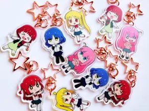 Bocchi the Rock Acrylic Keychain Double-Sided | Bocchi | Ichiji Nijika | Yamada Ryou | Kita Ikuyo | Hiroi Kikuri