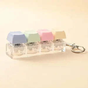 Keyboard Stress Relief Fidget Keychain, Stress Relief Tool, Enhance Focus, Alleviate Anxiety, Boost Concentration, Ideal for Desk Accessories, Perfect Gift Idea