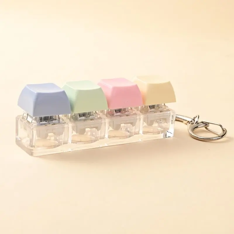 Keyboard Stress Relief Fidget Keychain, Stress Relief Tool, Stress Relieving Tool, Enhance Focus, Alleviate Anxiety, Boost Concentration, Ideal for Desk Accessories, Perfect Gift Idea