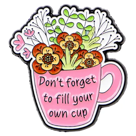 Mother's Day Gift Cartoon Flower Brooch Pin, Cute Simple Badge, Unisex Accessory for Backpacks & Clothing, All Season Fashion Jewelry, Durable Metal Pins, Alloy Brooch Pin, Floral Pins