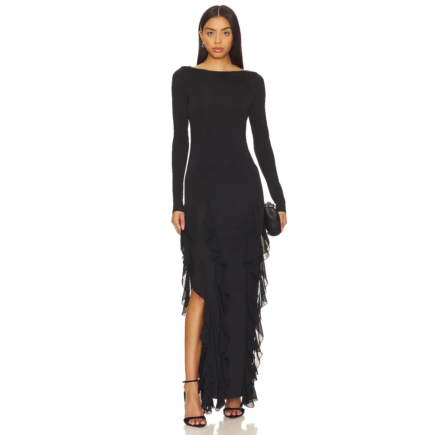 NBD Daphne Maxi Dress in Black
