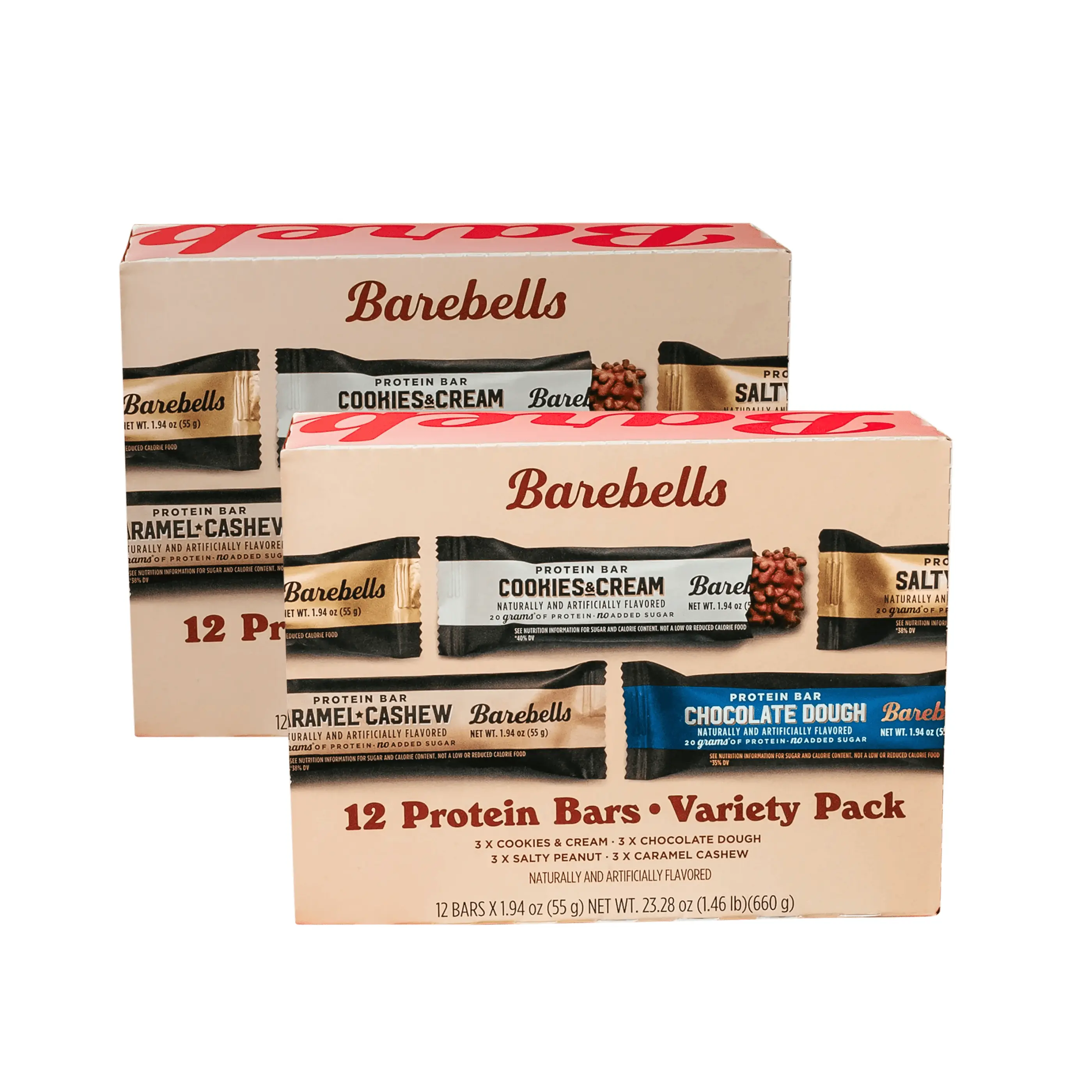 Barebells Protein Bars People's Choice Variety Pack - 24 Bars (2 Packs of 12), 20g High Protein Treats - Chocolate Nutrition Bars with No Added Sugar - On-The-Go Breakfast or Post-Workout Snack.