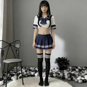Lingerie set, tight student uniform, miniskirt, cosplay stage costume, secret amorous feelings