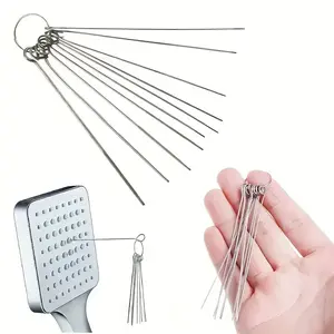 1 box contains 10 pieces Stainless Steel Cleaning Needles Welding Torch Tip Nozzle Cleaner for Carburetor Maintenance