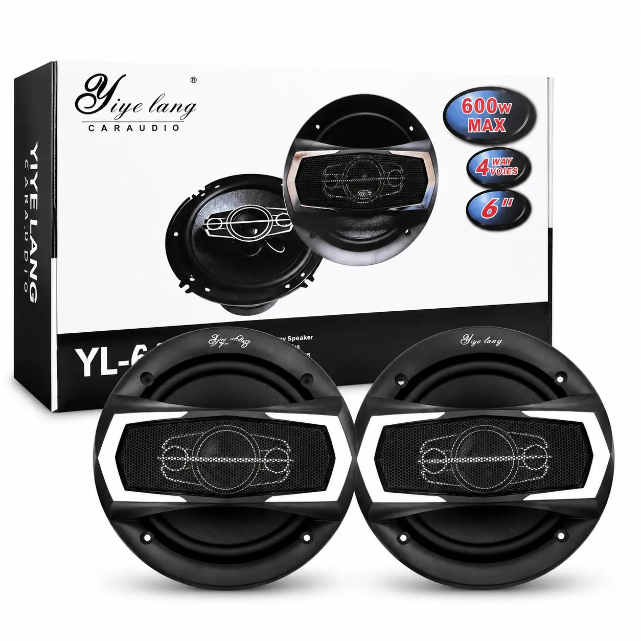 Car Door Speakers - Coaxial Stereo Speaker Pair for Car Audio Upgrade, Car Audio Accessories, Car Speaker Package